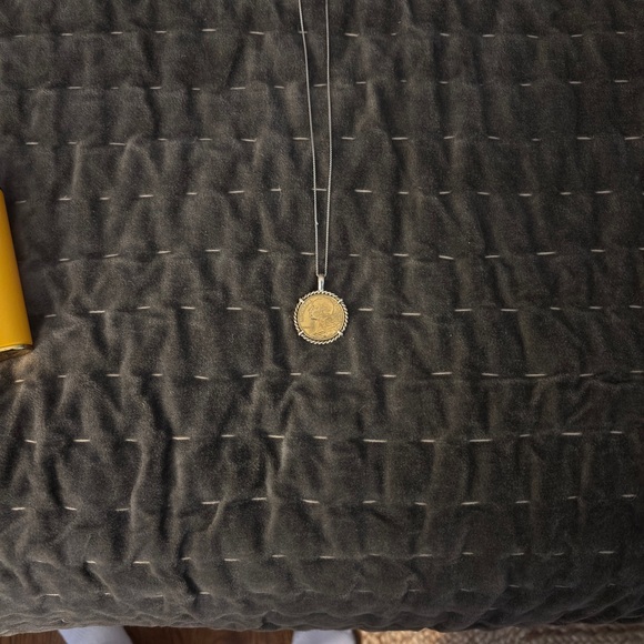 Gold and silver French Coin Pendant - Picture 3 of 4